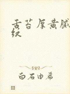 舌苔厚黄腻有裂纹