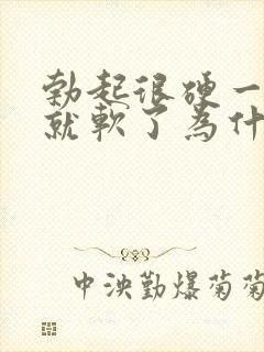 勃起很硬一会儿就软了为什么