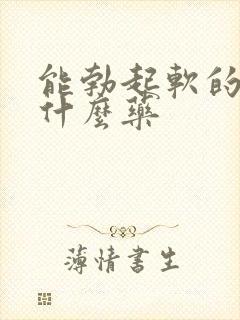 能勃起软的快吃什么药