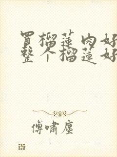 买榴莲肉好还是整个榴莲好