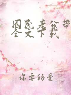 国民老公带回家全文下载