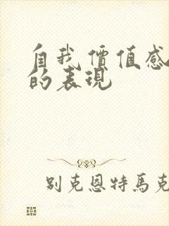 自我价值感不足的表现