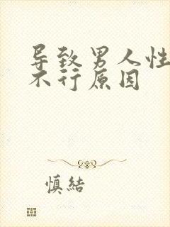 导致男人性功能不行原因