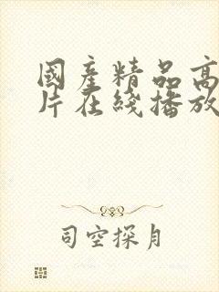 国产精品高清h片在线播放