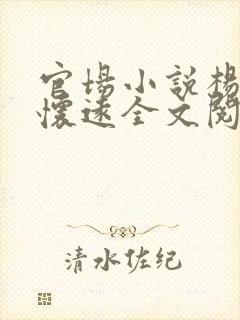 官场小说杨剑陆怀远全文阅读