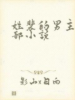 姓裴的男主的全部小说