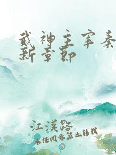 武神主宰秦尘最新章节