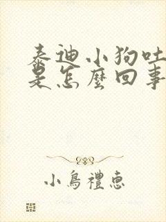 泰迪小狗吐黄沫是怎么回事