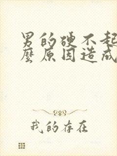 男的硬不起是什么原因造成的