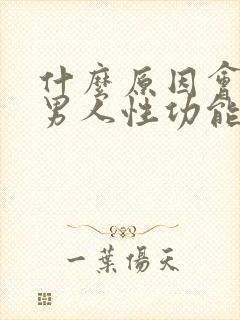 什么原因会导致男人性功能下降