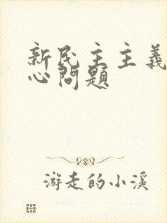 新民主主义的中心问题