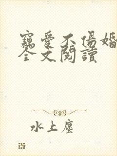 窃爱不伤婚免费全文阅读