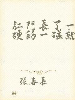 肛门长了一个硬硬的一碰就痛