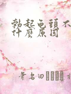 勃起龟头不硬是什么原因