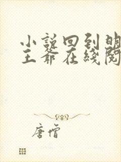 小说回到明朝当王爷在线阅读