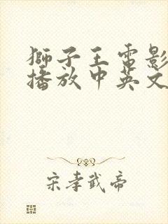 狮子王电影免费播放中英文版