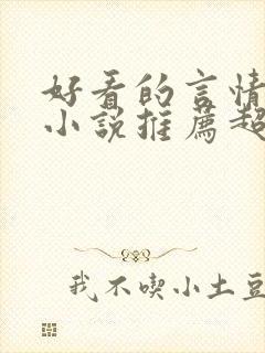 好看的言情长篇小说推荐超经典