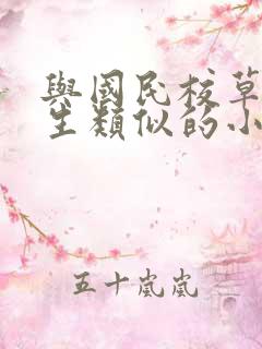 与国民校草是女生类似的小说