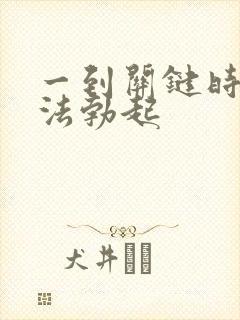 一到关键时刻无法勃起