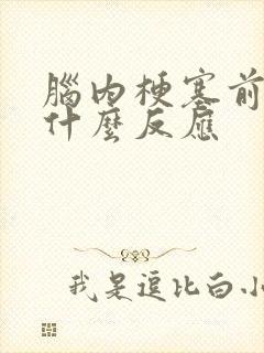 脑内梗塞前兆有什么反应