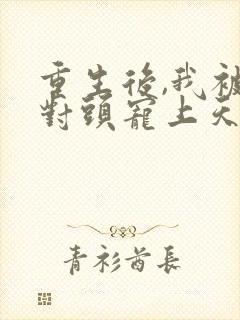 重生后,我被死对头宠上天