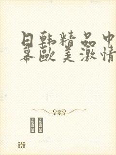 日韩精品中文字幕欧美激情