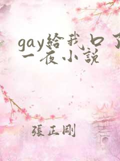 gay给我口了一夜小说