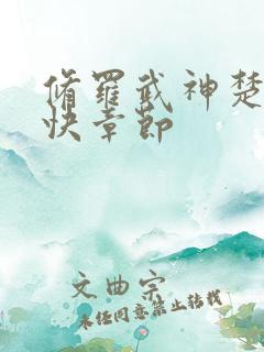 修罗武神楚枫更快章节