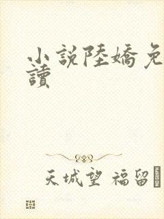 小说陆娇免费阅读