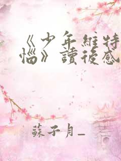 《少年维特之烦恼》读后感