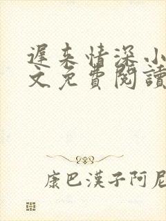 迟来情深小说全文免费阅读