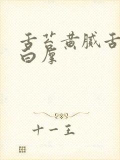 舌苔黄腻舌苔发白厚