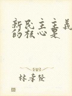 新民主主义革命的核心是