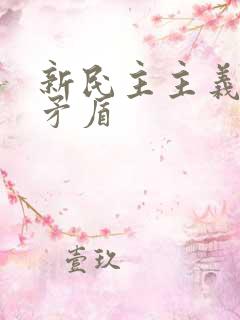 新民主主义革命矛盾