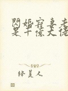 闪婚宠妻老公竟是千亿大佬免费阅读