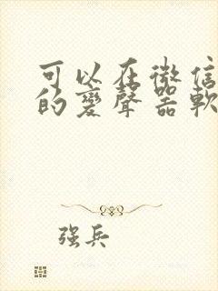 可以在微信变声的变声器软件免费