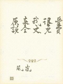 原来我很爱你小说全文免费阅读