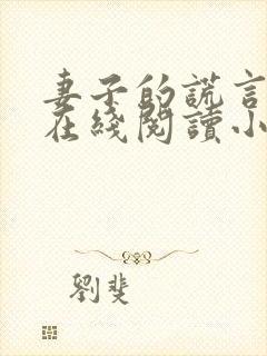 妻子的谎言全文在线阅读小说