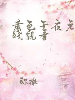 黄色午夜免费在线观看