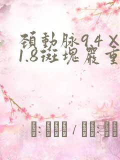 颈动脉9.4×1.8斑块严重吗