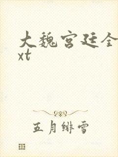 大魏宫廷全文txt