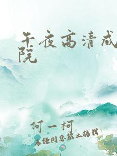 午夜高清成人影院
