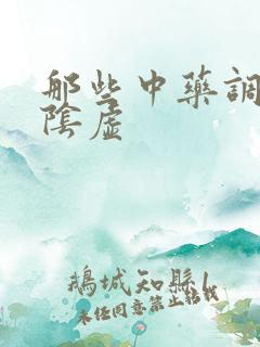 那些中药调理肾阴虚