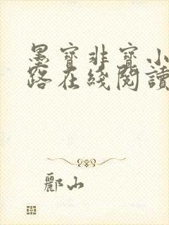 墨宝非宝小说归路在线阅读