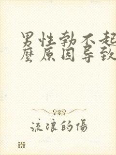 男性勃不起是什么原因导致的