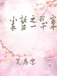 小说之我家老婆来自一千年前