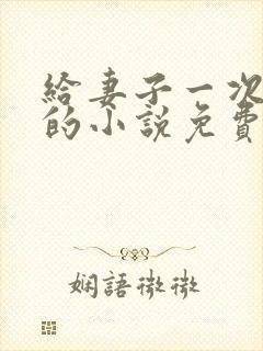 给妻子一次恋爱的小说免费阅读