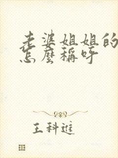 老婆姐姐的丈夫怎么称呼