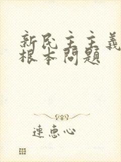 新民主主义革命根本问题