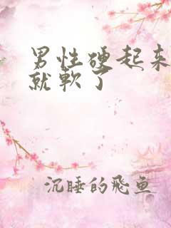 男性硬起来一会就软了